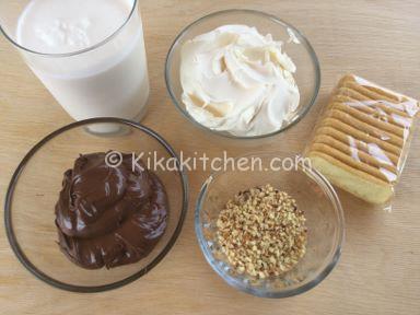 ingredienti bicchierini crema mascarpone e nutella