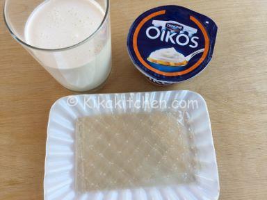 ingredienti cheesecake alle pesche mousse