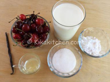 ingredienti per farcire sbriciolata ciliegie