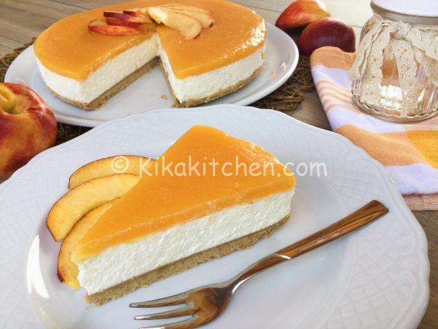 cheeecake alle pesche