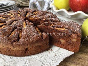 Torta di mele e cioccolato