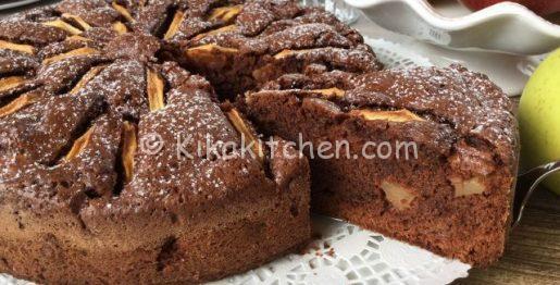 Torta di mele e cioccolato