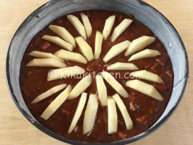 torta di mele e cioccolato fondente