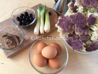 ingredienti frittata di cavolfiore