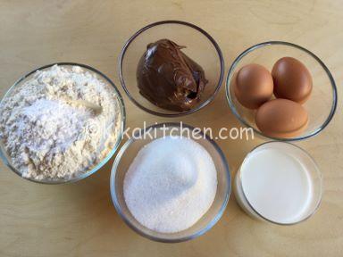 ingredienti muffin alla nutella