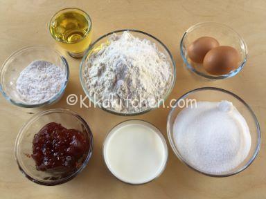 ingredienti muffin marmellata