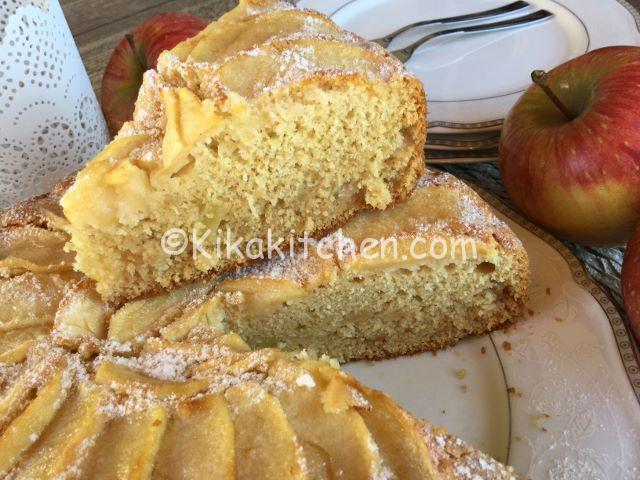 Torta di mele senza glutine e lattosio con farina di riso ...