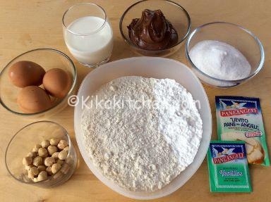 ingredienti ciambella alla nutella