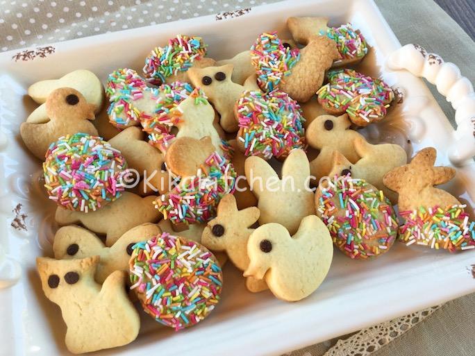 Biscotti di pasqua decorati. Ricetta passo passo.