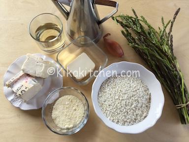 ingredienti risotto con asparagi