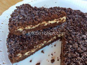 Sbriciolata al cacao con ricotta e gocce di cioccolato bimby
