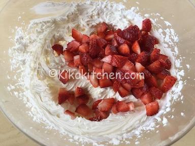 panna mascarpone e fragole