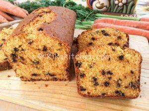 plumcake carote e gocce di cioccolato bimby