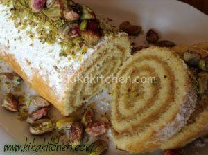 rotolo con crema al pistacchio bimby