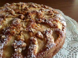 torta pere e noci bimby
