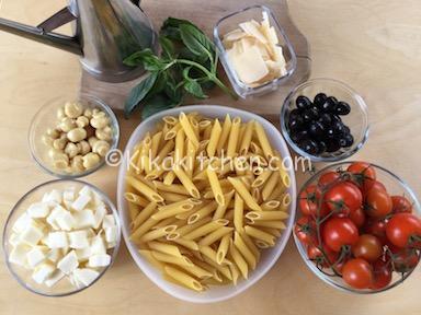 ingredienti pasta fredda