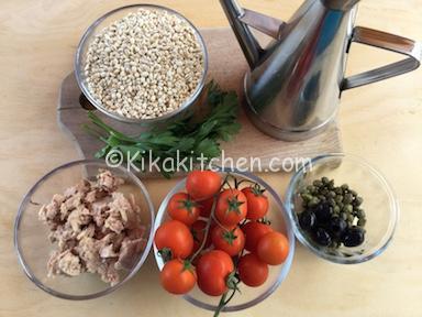 ingredienti insalata di orzo