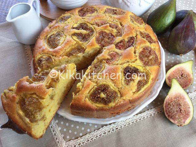 torta con fichi freschi