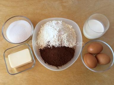 ingredienti torta al cacao