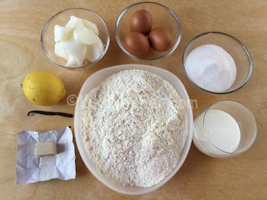 ingredienti pan brioche dolce