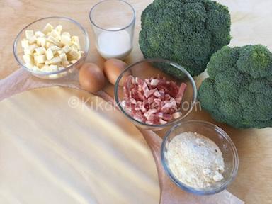 ingredienti torta salata con broccoli