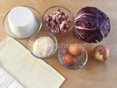 ingredienti torta salata radicchio