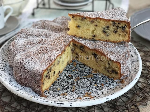 torta al mascarpone e gocce di cioccolato