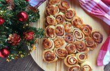 albero di natale con pasta sfoglia