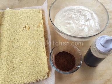 ingredienti rotolo al tiramisù