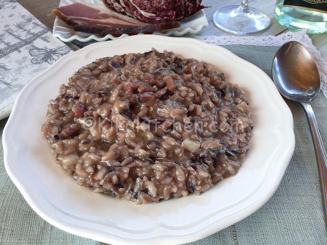 risotto speck e radicchio