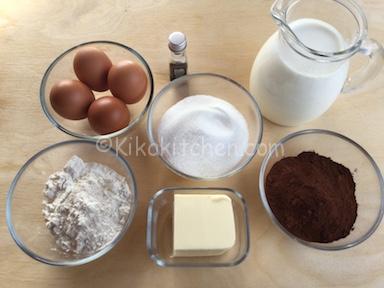 ingredienti torta magica al cacao