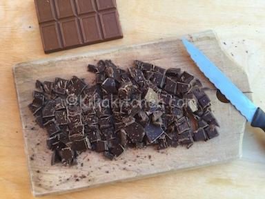 cioccolato tritato al coltello