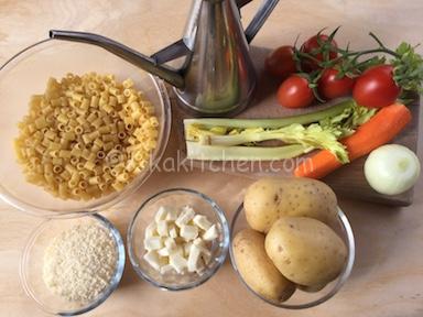 ingredienti pasta e patate