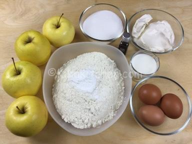 ingredienti torta di mele e mascarpone