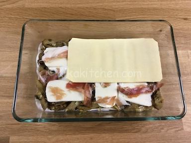 lasagne carciofi e speck