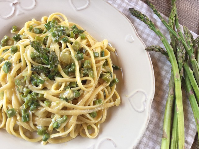 carbonara di asparagi