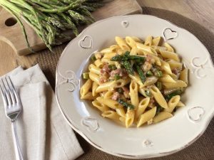 pasta pancetta e asparagi