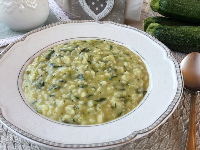 risotto con zucchine