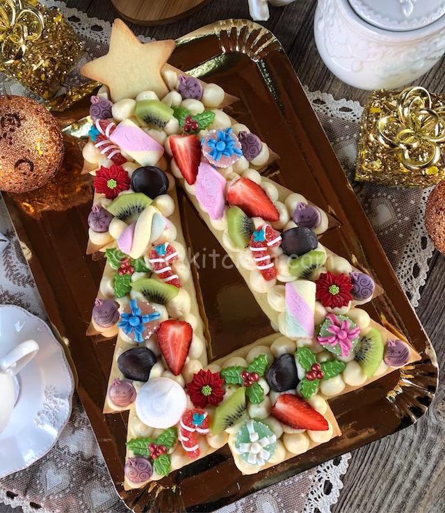 cream tart albero di natale