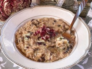 risotto gorgonzola e radicchio