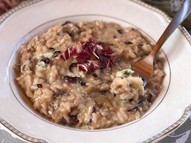 risotto radicchio e gorgonzola