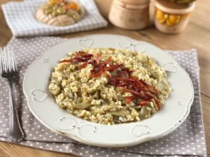 risotto carciofi e speck